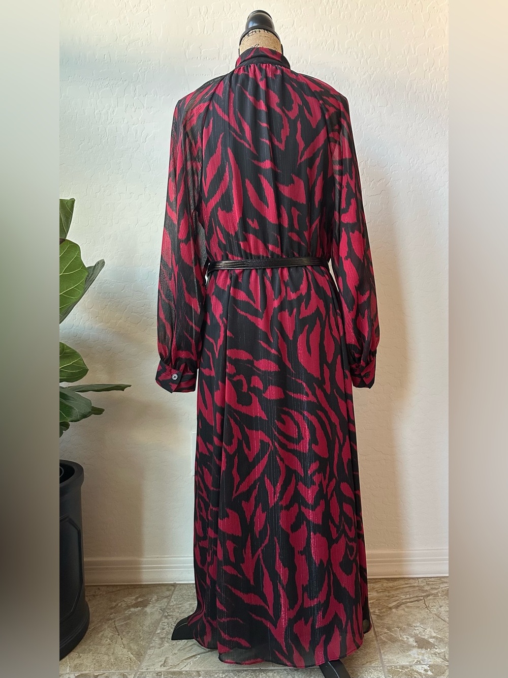 NWT Donna Karen New York Red Women’s Elegant Dress Size 10 - Picture 2 of 9